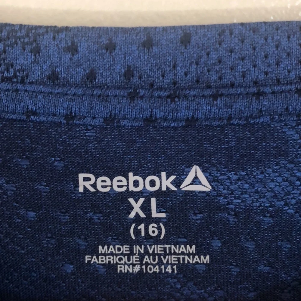 Boys Reebok Blue Camo Active Shirt XL - Picture 4 of 4